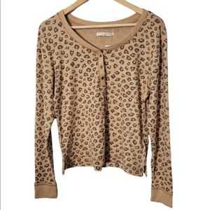 Abercrombie & Fitch Leopard PJ Jogger Set (top & bottom)